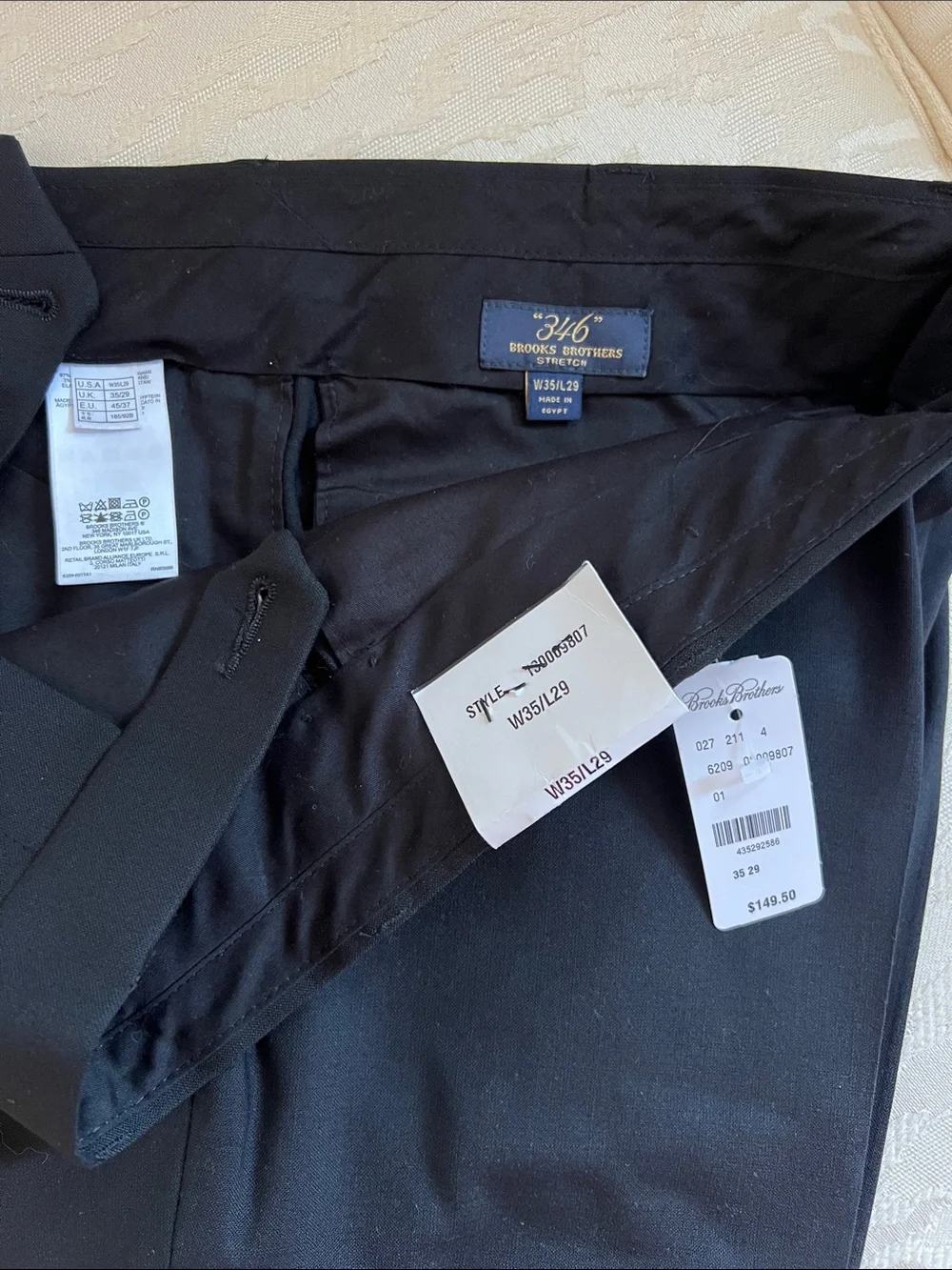 Brooks Brothers Black Dress Trousers